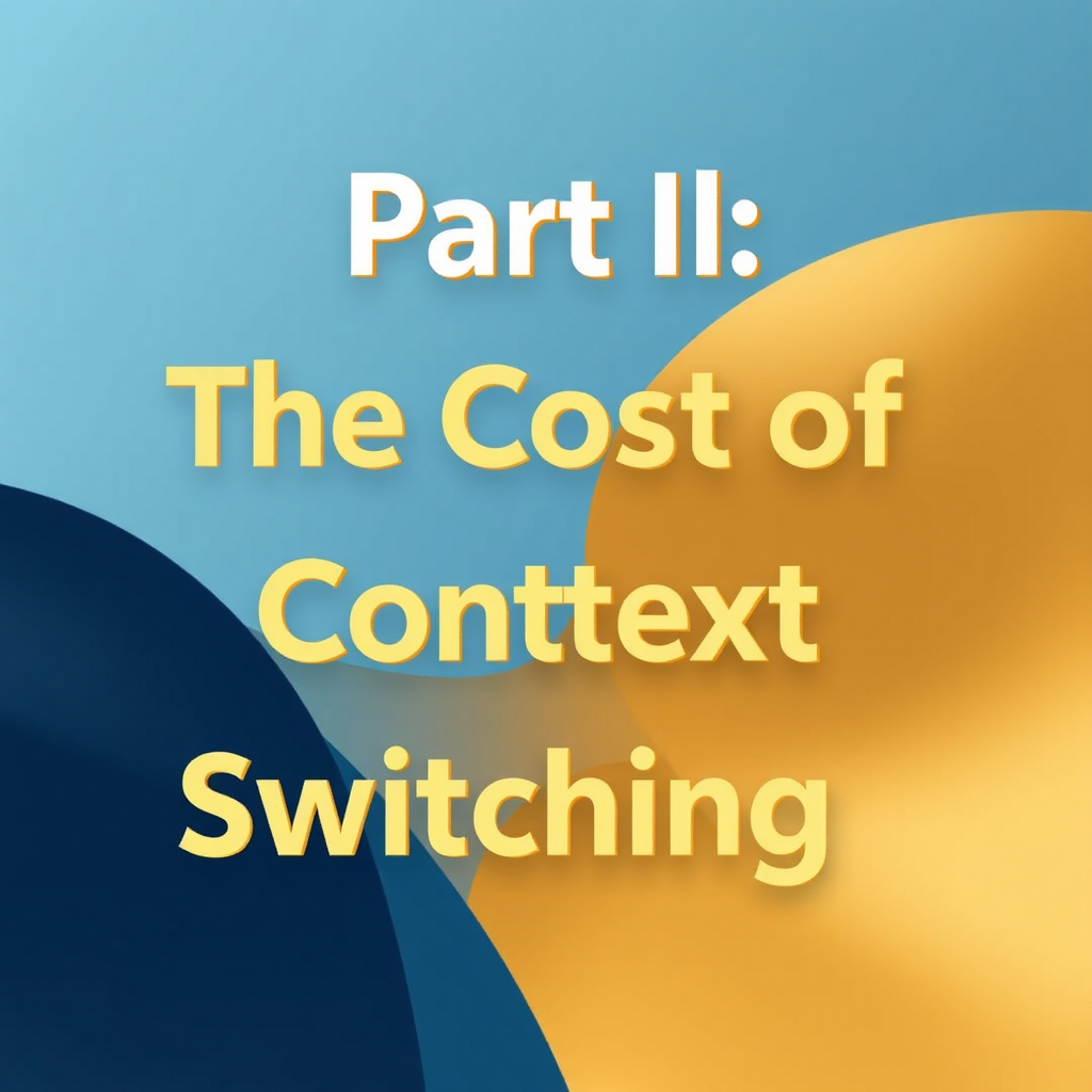 Part I: The Cost of Context Switching