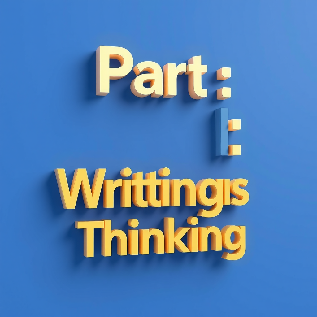 Part I: Writing is Thinking