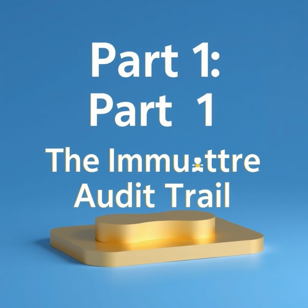 Part I: The Immutable Audit Trail