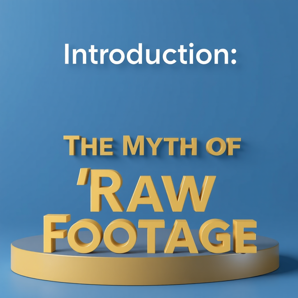 Introduction: The Myth of "Raw Footage"